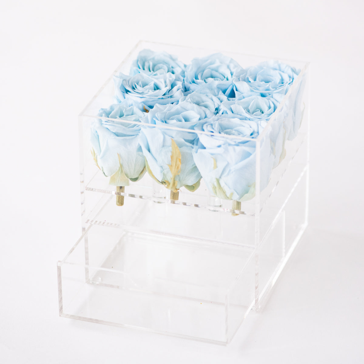 9 Roses with Drawer Preserved