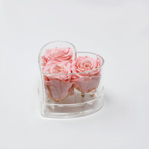 Small Heart Preserved (3 Roses)